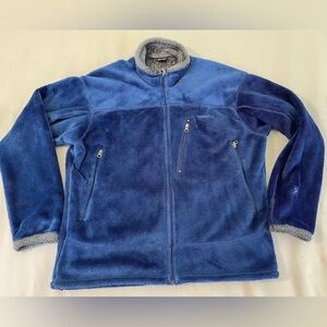 Patagonia Jacket Mens R2 Regulator Fleece Alpha Blue‎ RARE Polartec MARS